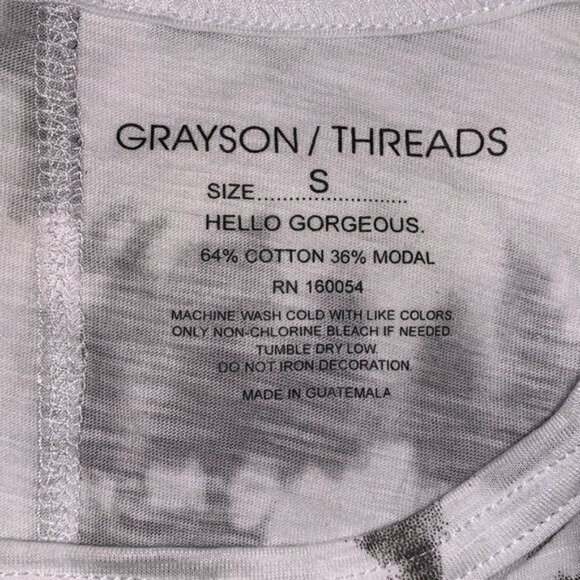 Grayson/Threads S Tie-Dye Tank Top "Cool Mom" Graphic 64% Cotton 36% Modal Sleev - Picture 2 of 6